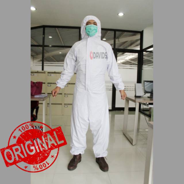 Baju apd hazmat medis bisa dicuci / baju apd gown anti air