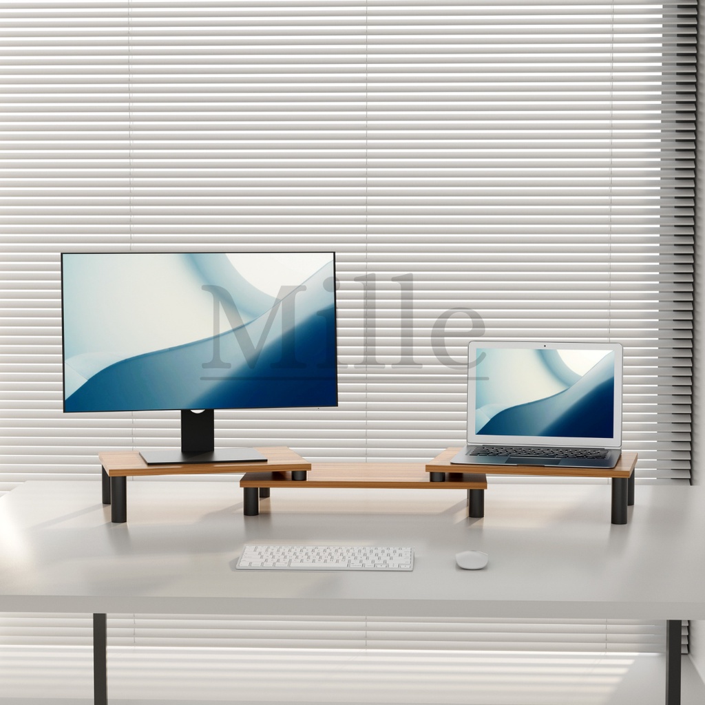 Dual Monitor Stand | Stand Riser | Mille Accesories