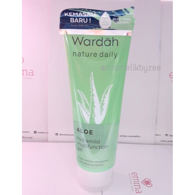 Wardah Paket Aloe Vera | Facial Wash &amp; Moisturizing gel | Wardah paket skin care