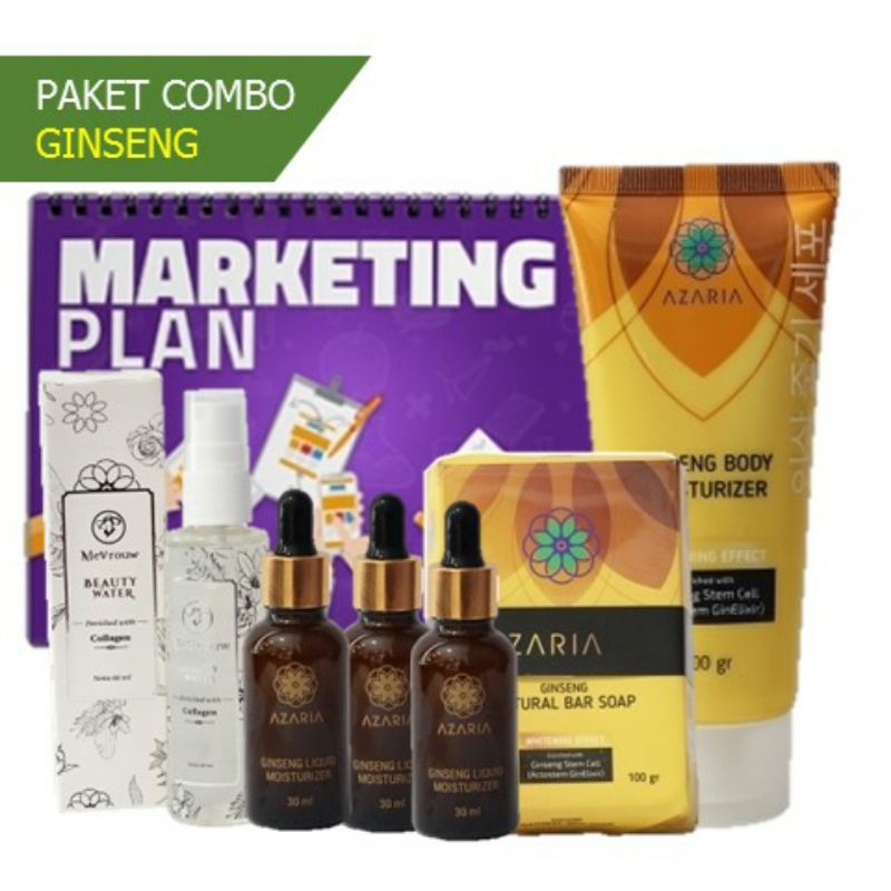 Paket Azaria  Gingseng dan Mevrouw Azaria Untuk Perawatan Wajah Dan Kulit