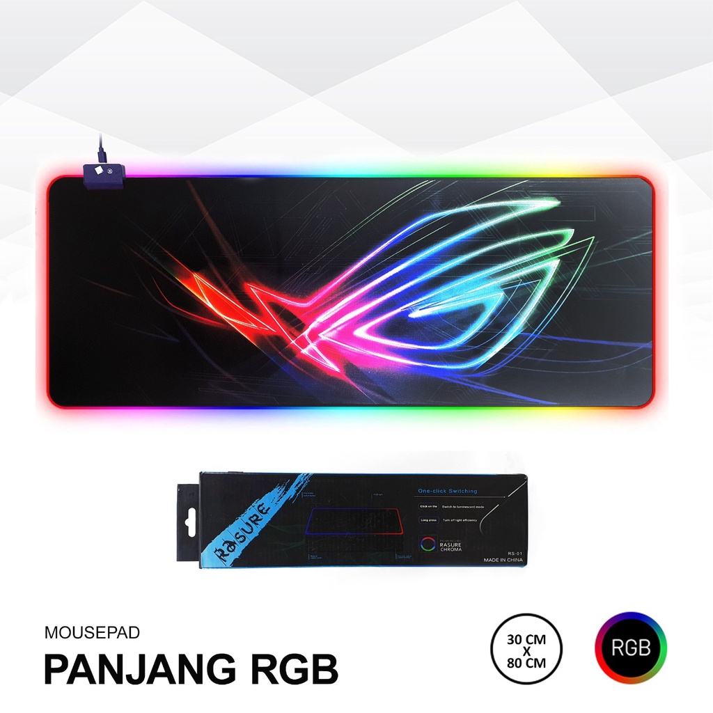 MOUSEPAD ROG PANJANG 30cmX80cm RGB