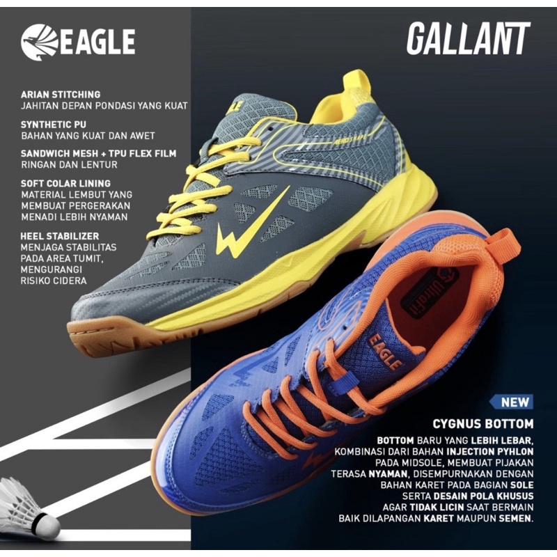 Sepatu Badminton EAGLE GALLANT