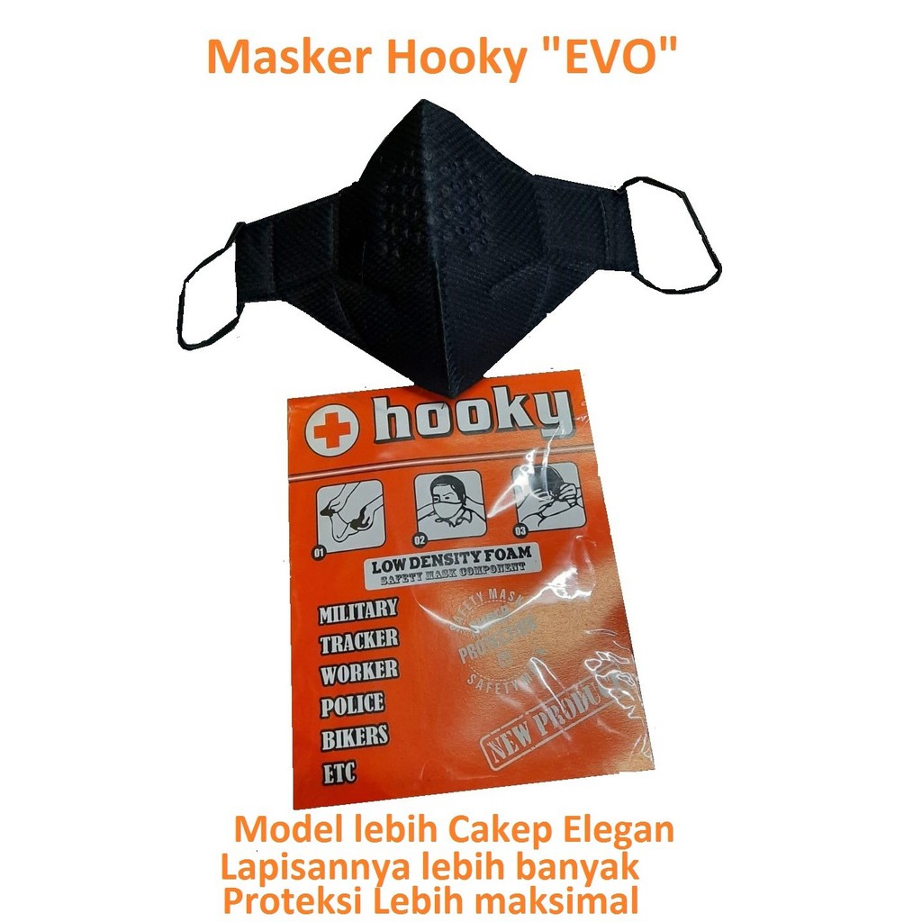 NEW!! Masker Mulut Hooky EVO Hoky Biker Anti Polusi Proteksi Maksimal