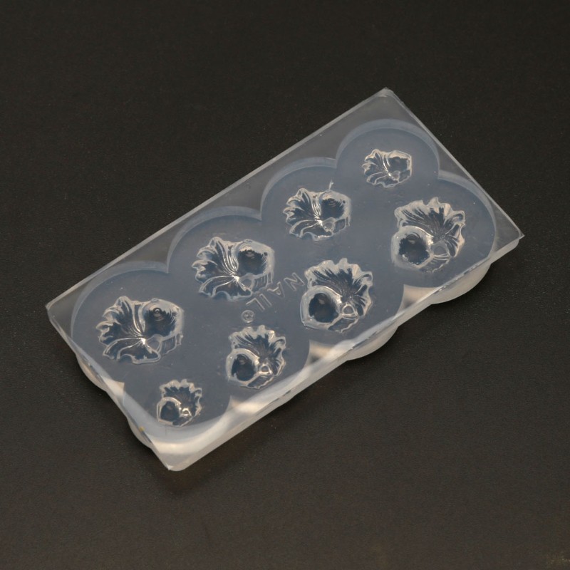 Glitter❀ DIY Mini Lucky Goldfish Resin Mold Fish Waterscape Fillings Mold Art Craft Tools