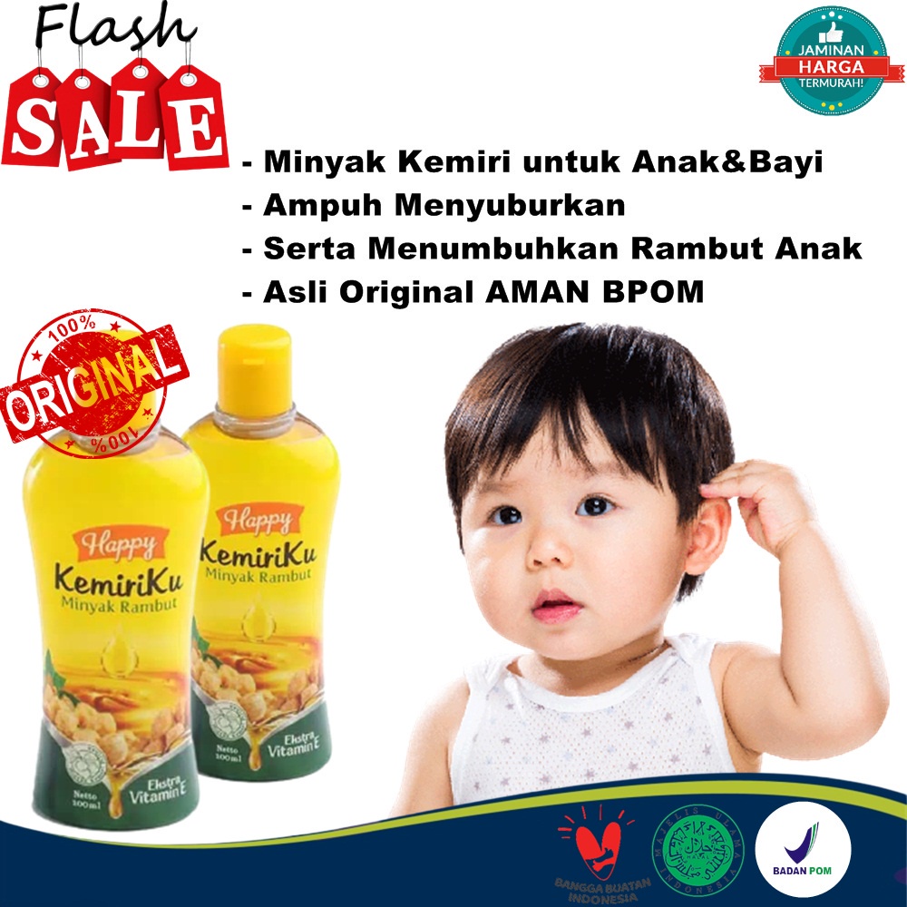 Happy Kemiriku Minyak Rambut 100ml / Minyak Kemiri