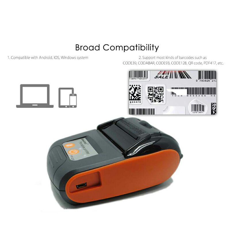 GOOJPRT Pos Bluetooth Thermal Receipt Printer 58mm - JP-PT210