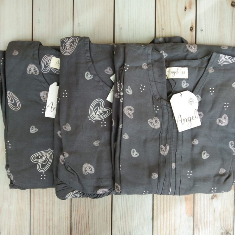 Sarah Dress Genjipie Slate XS • Atelier Angelina