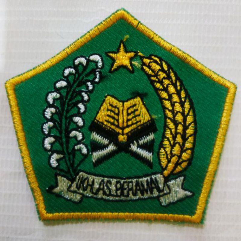 Logo Bet Badge Depag Ikhlas Beramal Bordir Shopee Indonesia