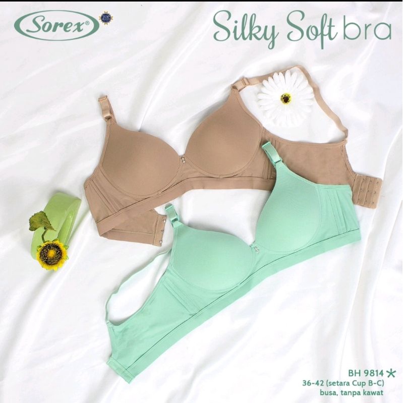 Bh Sorex 9814 silky soft bra cup besar tanpa kawat