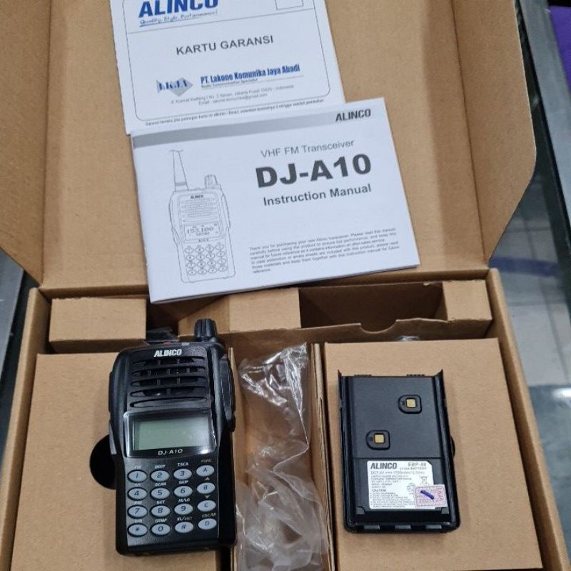 HT ALINCO DJ-A10 VHF GARANSI RESMI ALINCO DJ A10 ORIGINAL