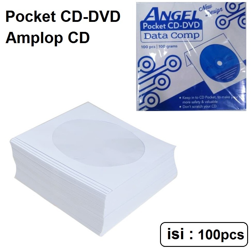 Amplop Tempat CD DVD Pocket CD Kertas isi 100pcs