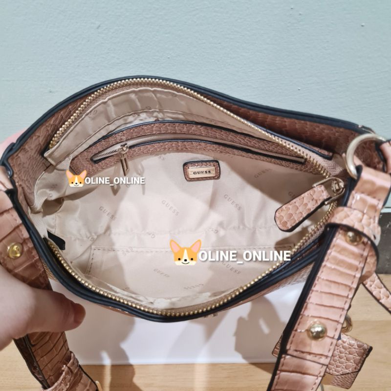 tas georgina shoulder bag two tone kondangan pesta croco saffiano tas jinjing