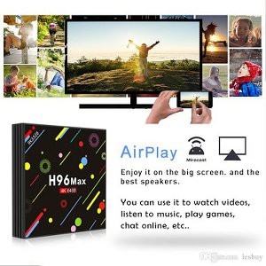 Promo Android Tv Box H96 Max Rk3328 Quad Core Ram 4GB Rom 64GB Android 7 1 Murah