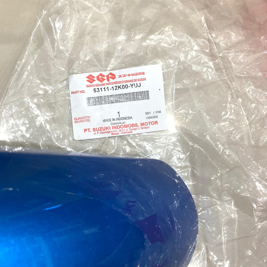 SPAKBOR DEPAN SATRIA FU INJEKSI 150 BIRU GP ORIGINAL SGP