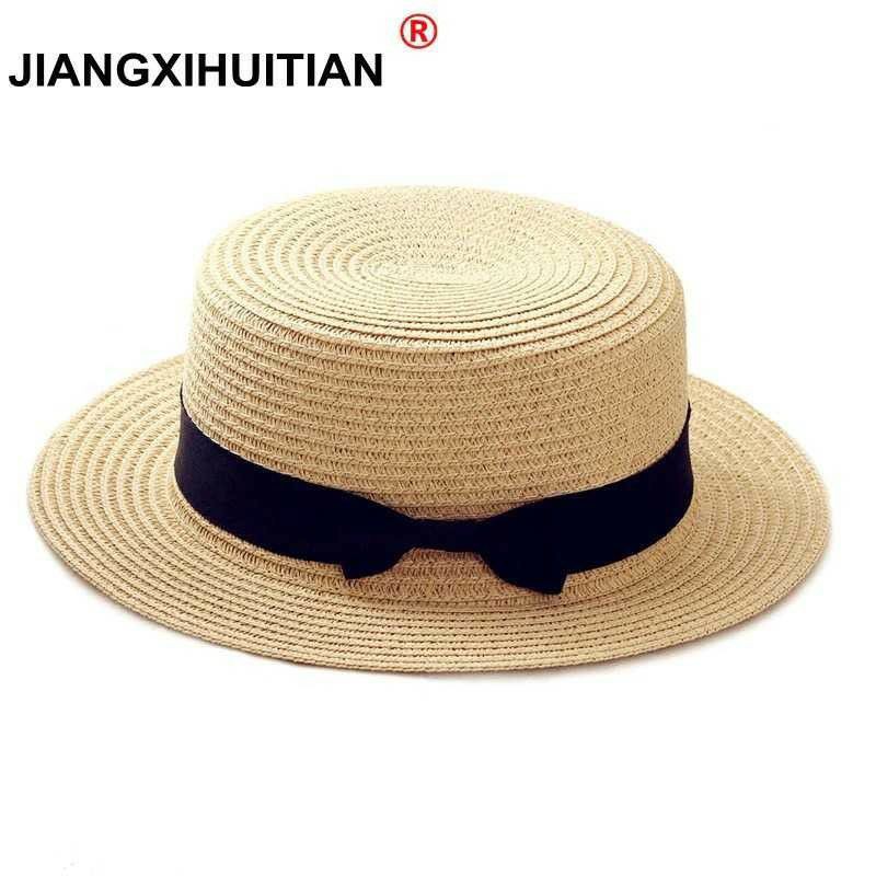 Jiangxihuitian Topi Pantai Panama Summer Sun Beach Straw Hat