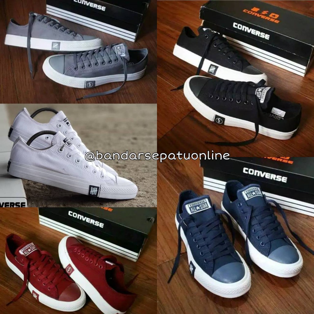 [GRADE ORIGINAL] SEPATU CONVERSE UNDEFEATED PETIR BLACK