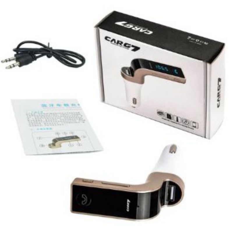 PS - Modulator Bluetooth CARG7 FM MP3 Transmitter Music Modulator Wireless Bluetooth CAR G7