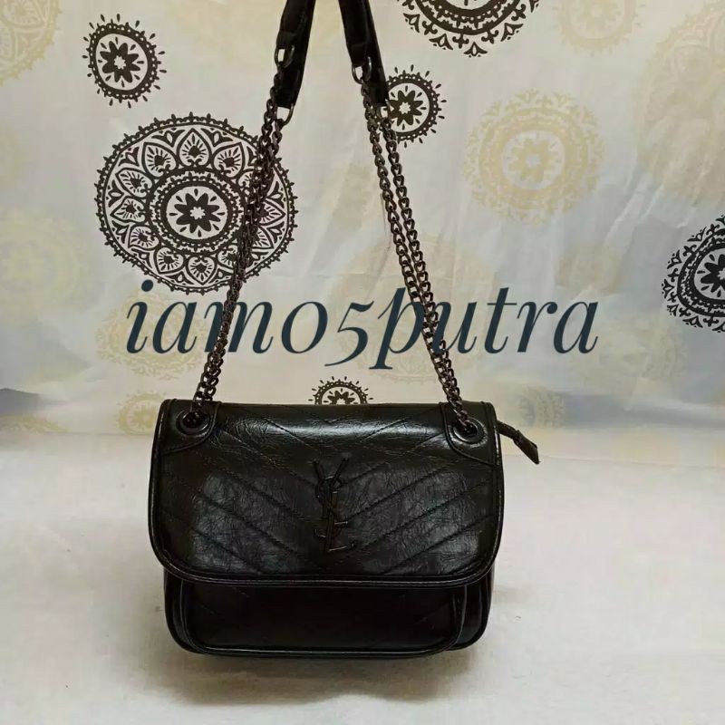 YSl Tas Selempang IMPORT Tas Fashion Wanita Tas Kulit