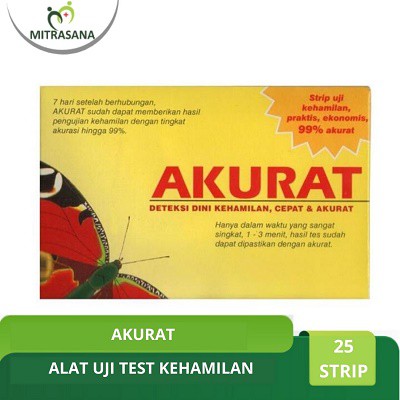 

Akurat Test Kehamilan 25 Strip