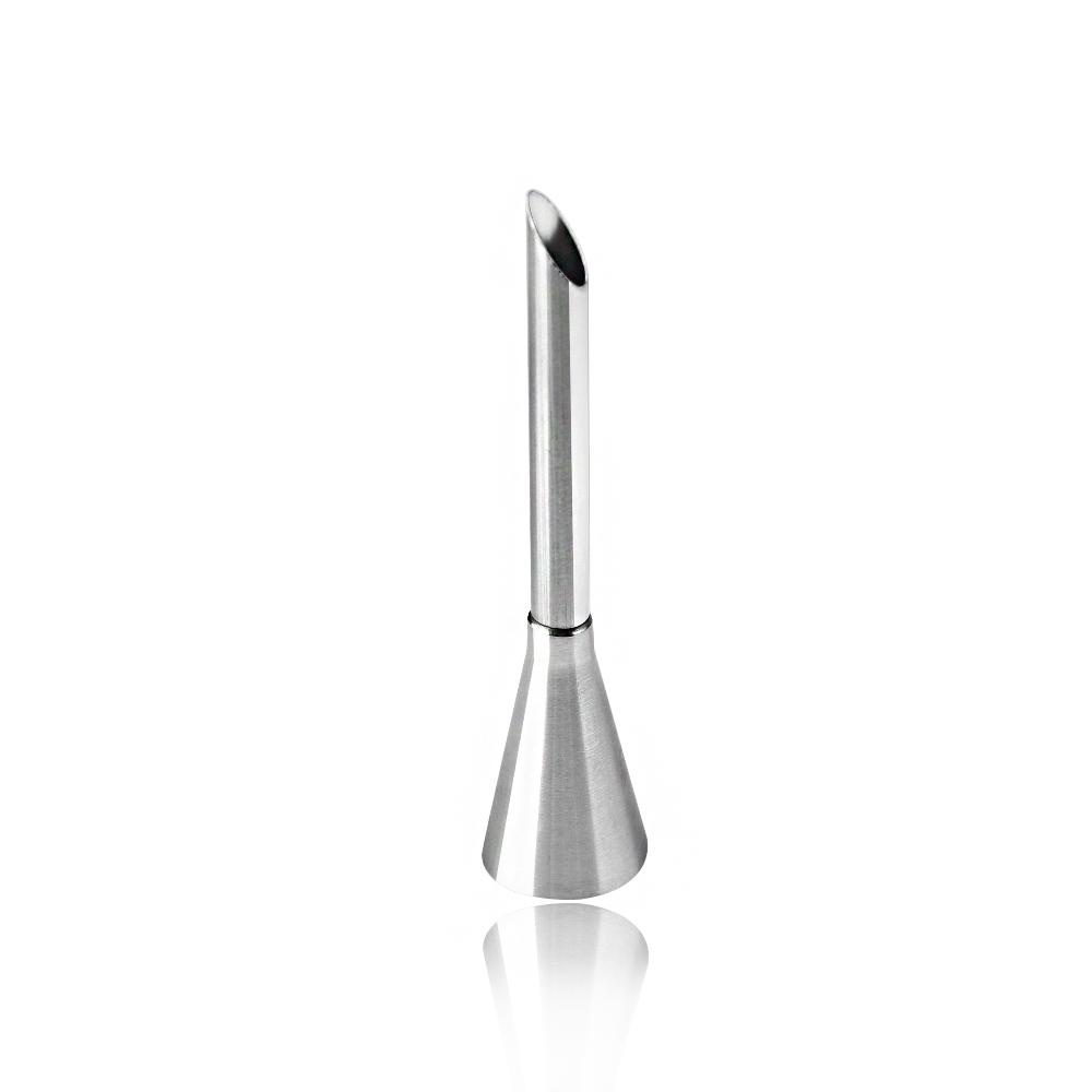 Solighter 1pc Ujung Puff Bahan Stainless Steel Untuk Dekorasi Kue