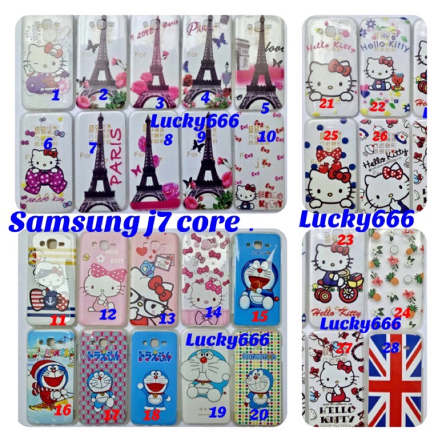 Soft case motif samsung j7 core softcase karakter samsung galaxy j7 core