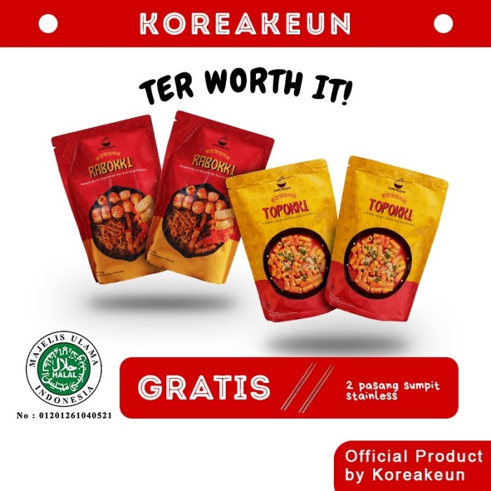 

⭐ COD ⭐ PROMO HEMAT BUNDLING KOREAKEUN | TOPOKKI RABOKKI HALAL