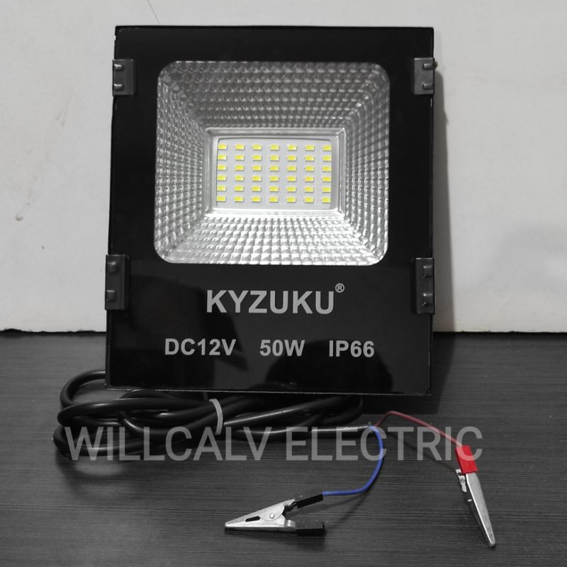 KYZUKU LAMPU SOROT DC 12V 50W 50 WATT CAHAYA PUTIH /  LAMPU SOROT DC 12V AKI 50W 50 WATT CAHAYA PUTIH