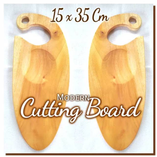 Modern Cutting Board 15x35Cm Talenan kayu unik alami modern rustic 04