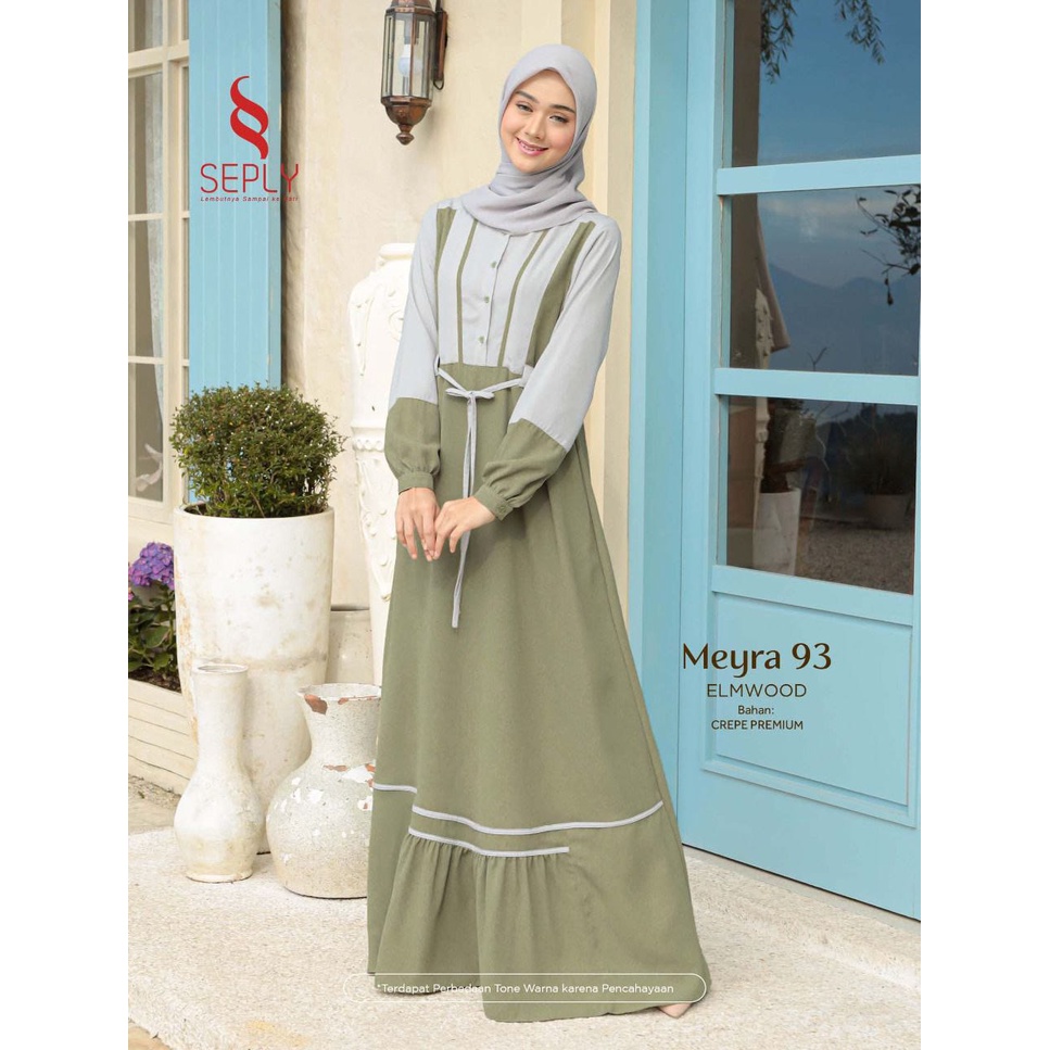 Cod Busana Muslim Gamis Seply Meyra 93 New Arrival Best seller