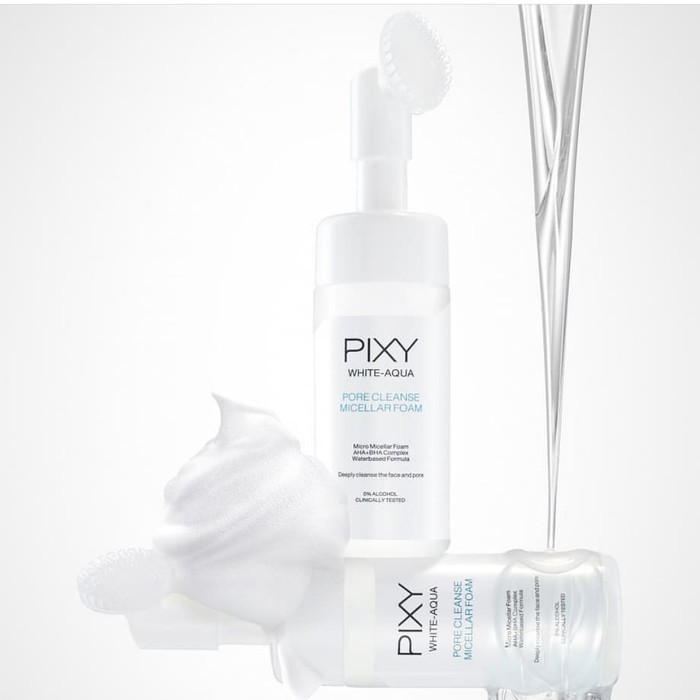 ★ BB ★ PIXY White Aqua Pore Cleanse Micellar Foam - 110 ml - Pore Cleanser - Clear Defense - Refill