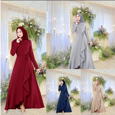 RD (COD) MAXI ALIZA GAMIS DRESS WANITA CEWEK PESTA KONDANGAN MUSLIM