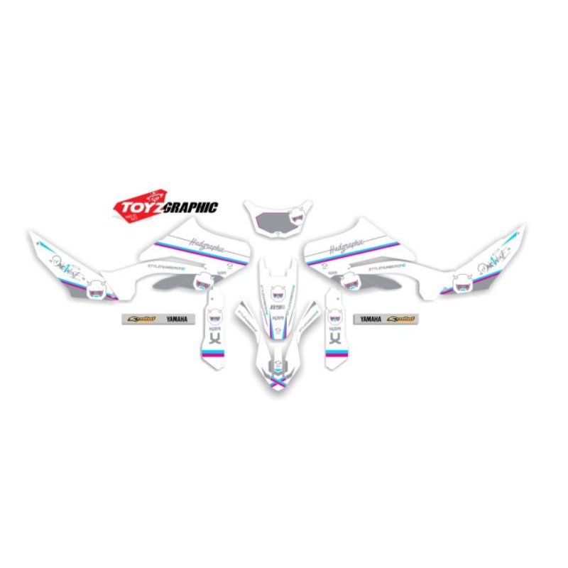 Decal Yamaha WR 155 putih