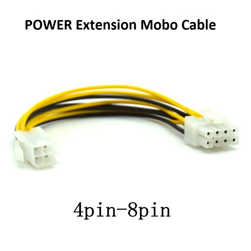 Kabel Power Extension EPS ATX CPU PSU 12V 4 Pin F to Mainboard 8 Pin M