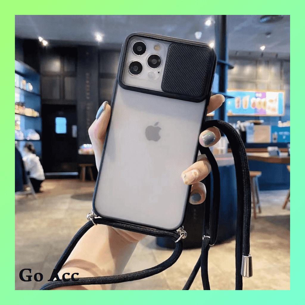 Window Softcase + Sling Tali ALL Type Oppo Realme Narzo Xiaomi Redmi Poco Pocophone Vivo