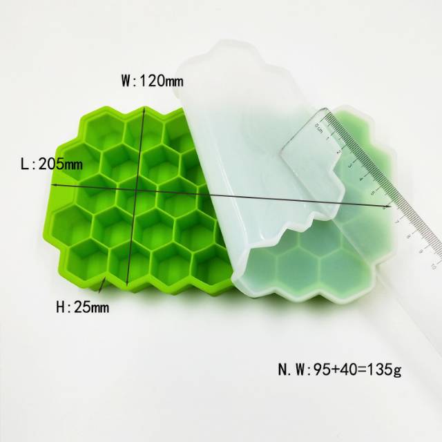 Silicone Cetakan Es Batu Honey Comb Cetakan Es Flexible Ice Cube Tray Hexagon