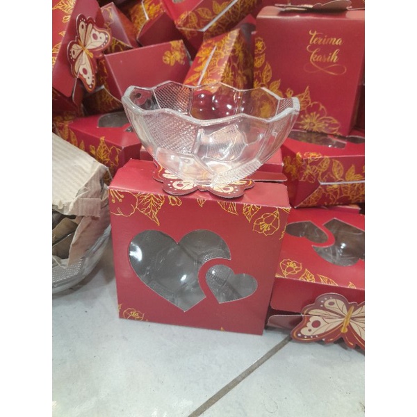 Mangkok Bola Kaca Kemasan Kotak