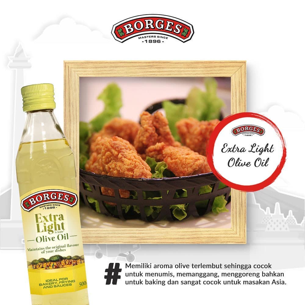 BORGES Extra Light Olive Oil Minyak Zaitun 1000 ml 1000ml 1 L 1L