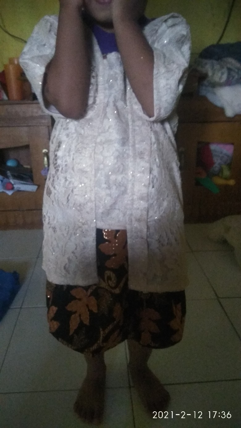 Kebaya Anak Chacha Kids (6 Warna) Brukat Premium Mix Batik Prada Terlaris Termurah !!!