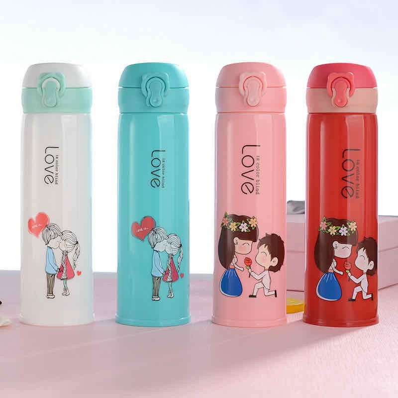 TERMOS KANCING GLASS LOVE / BOTOL KACA BPA FREE