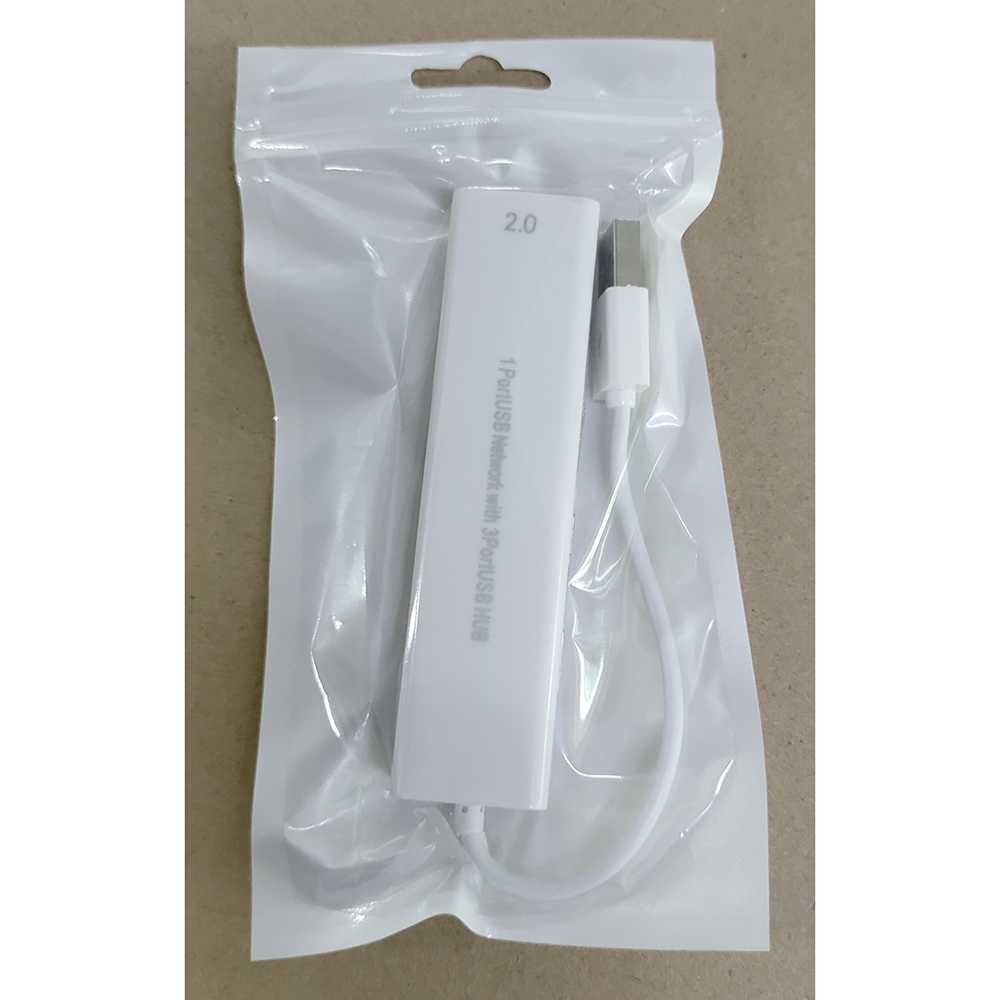 (100% BARANG ORI) USB to LAN Ethernet External Network Card with USB Hub - 8152