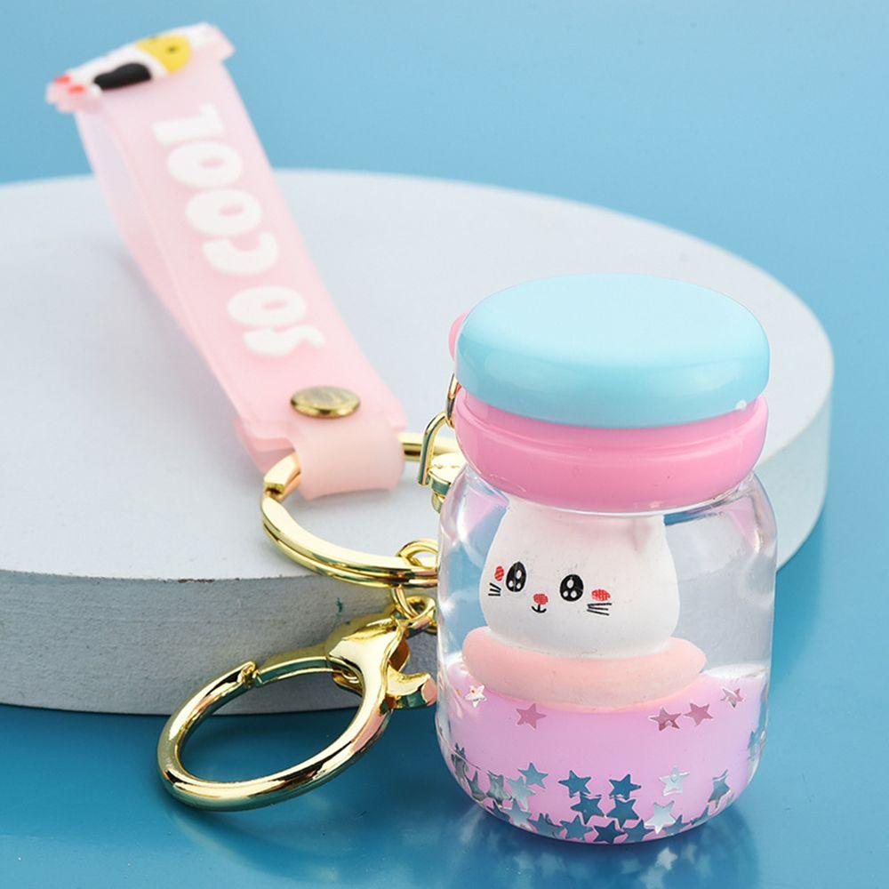 Lily Gantungan Kunci Hadiah Botol Liontin Kartun Keyring