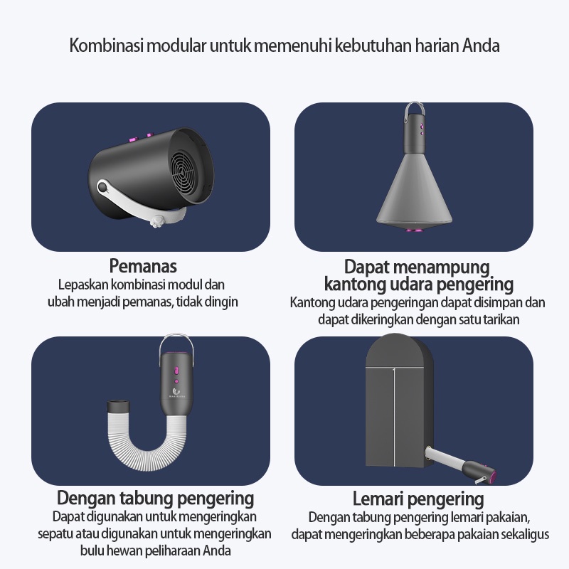 pengering pakaian/daya rendah Cepat Kering Portabel 30 Menit Pengering sepatu mesin cuci mini portable dan pengering