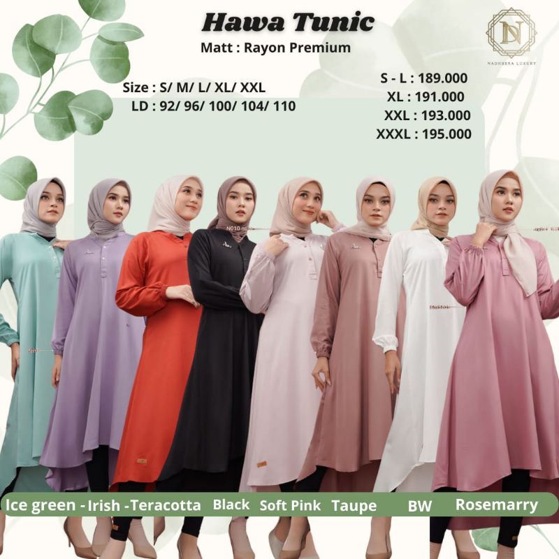 Tunik kekinian, Hawa tunik by Nadheera Luxury
