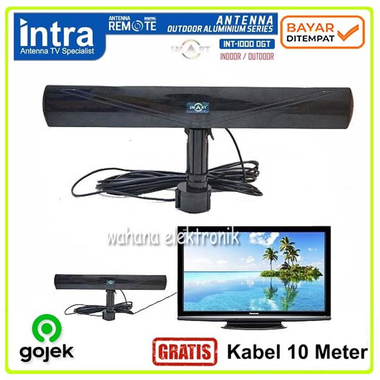 Intra DGT-1000 Antena DGT-888 Antena Indoor Outdoor Antena Remot Spesialis LED LCD TV Free Kabel