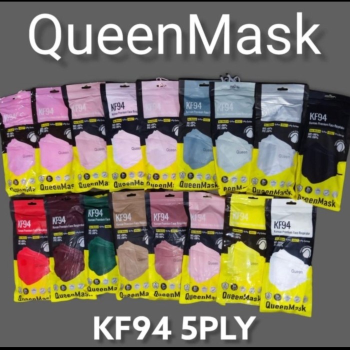 Masker Korea KF94 Queen Mask 5ply KF 94 Isi 10 Pcs 5 PLY