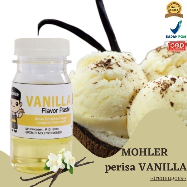 

MOHLER Pasta perisa pewarna MOHLER Pasta perisa VANILLA / Möhler Flavor Paste Vanila - Pasta Perisa & Pewarna VANILA 60Gr & 100Gr / Perisa Makanan Minuman Rasa Vanila / Pata perisa Makanan Minuman ekstrak buah vanili