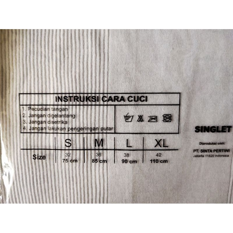 SINGLET CROCODILE  PRIA 801  / SINGLET PRIA CROCODILE 801 V / SINGLET CROCODILE SALUR, PASTI ORI, READY