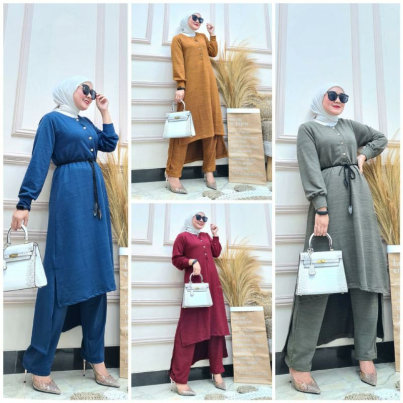 Kirana Set, SETELAN/ONESET WANITA SUPER CANTIK MURAH FIT XXL LD 100-120 BAHAN KAOS LYCRA PREMIUM TERMURAH