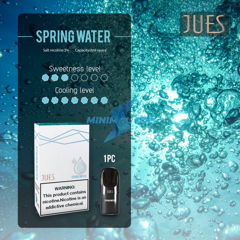 JUES Pods Pro Spring Water (Cocok dengan Relx Infinity Essential Phantom)