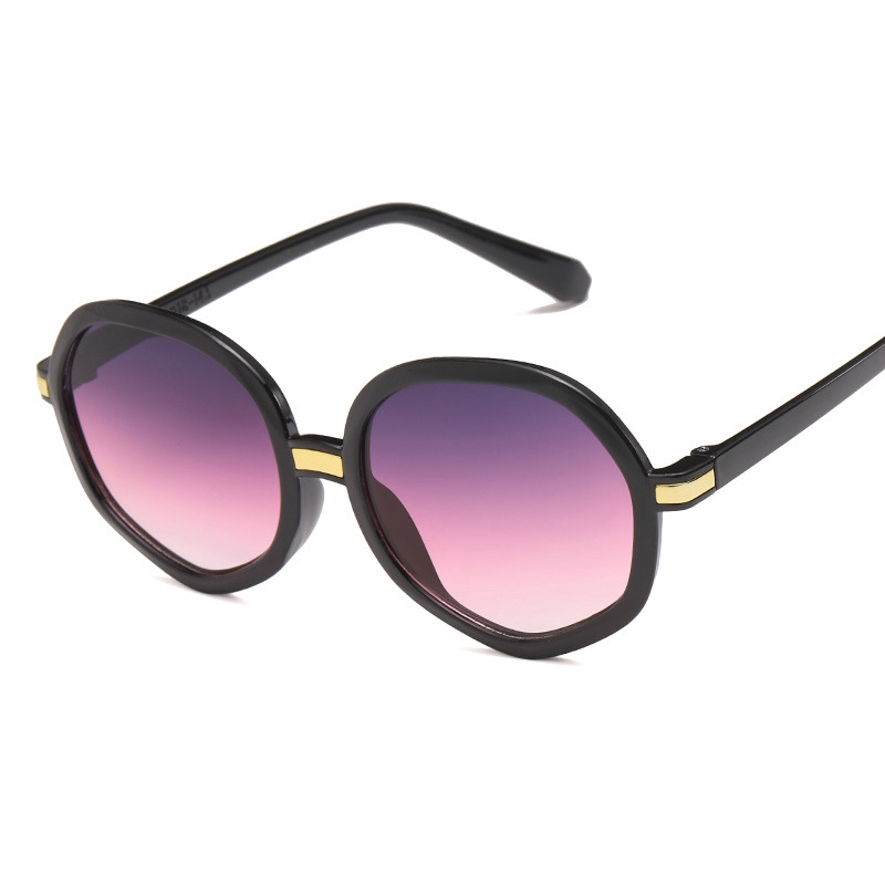 Korean version of round fashion polygon sunglasses